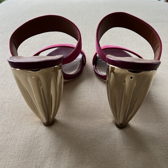 Malone Souliers Gold Heel Sandals - Picture 7 of 10